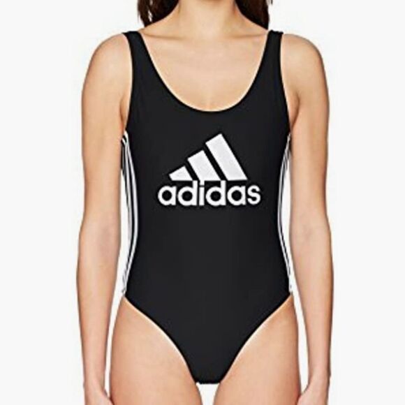 Adidas Scoop Neck Sz Large Women's One-Piece Swimsuit - Picture 9 of 9